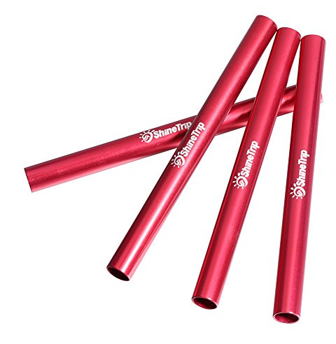 arceaux de Tente, Tube de Réparation de Poteau de Tente, Lot de 4 Tubes de réparation pour mâts de Tente en Alliage d'aluminium, Accessoires de Camping pour diamètres 7,9 à 8,5 mm