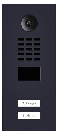 DoorBird D2102V-RAL7016 - portier vidéo IP - 2 Boutons d'appel - Noir