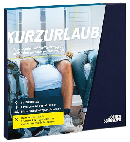 JOCHEN SCHWEIZER Geschenkbox Kurzurlaub | Erlebnisse an ca. 500 Orten, Geschenk für 2 Personen