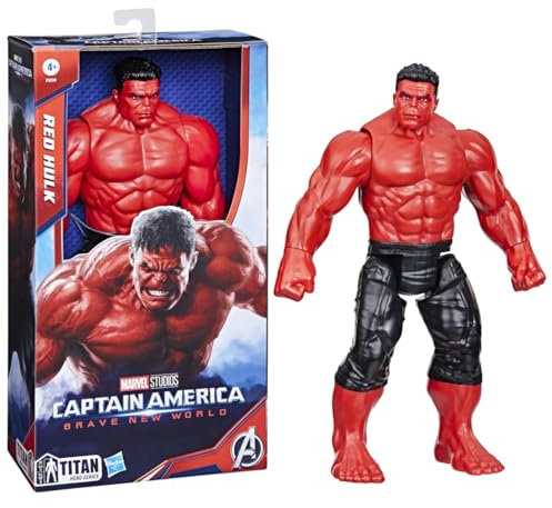 Hasbro Marvel Studios Titan Hero Series, Captain America: Brave New World, action figure deluxe di Red Hulk