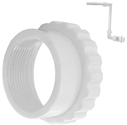 Ziurmut Fontana per Piscina, Staffa per Fontana per Piscina da 4,6 cm, aeratore per Piscina a Doppia Testa, Cascata per Piscina Regolabile, Attacco per Fontana a Getto per Giardino Esterno