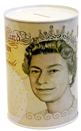 Best House Secure Money Box Tin, Piggy Bank, Coin, Cash Tin and Savings for Adult Boys Girls as Gift to Save Birthday Money, Holiday and Christmas Fund - 25 x 22 cm (Large)