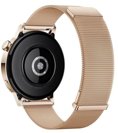 KUWAI Armbänder für Huawei Watch GT3 42mm Armband, Mesh Metall Rostfreie Stähle Magnetisch Armband für Huawei Watch GT 3 42mm Armbänder Schweißfest Business Uhrenarmband mit Huawei GT3 42mm (A)