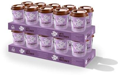 Go Chill Pack Late Machiato Sin Lactosa - Café Listo Para Tomar - 20 unidades x 230 ml