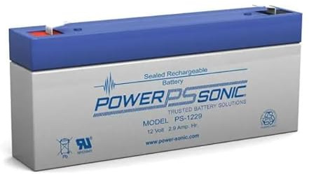 Power Sonic 12 Volt 2.9Ah Rechargeable Battery, for Home Alarm Systems, replaces 2.1/2.3/2.6ah