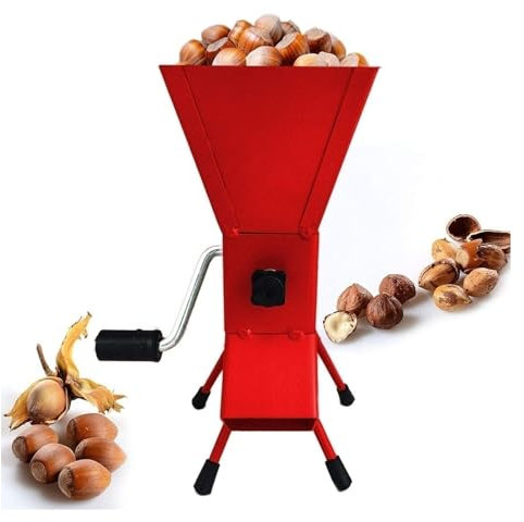 Valnötsklipp Pecan Valnötstång Multifunktionell nötknäckare Sheller Valnötstänger Justerbar valnötsknäckare Krossmaskin Hållbar metall Nötknäppningsverktyg Tång av valnöt(Red)