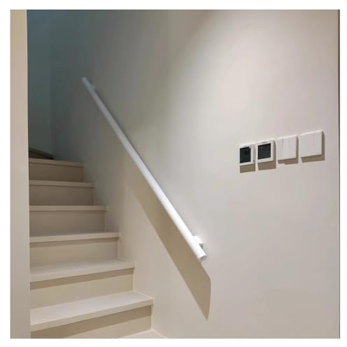Kit completo de barandilla LED - Barra de agarre de barandilla de aluminio con luz - Barandilla de cable luminosa - Pasamanos de seguridad montado en la pared Barandilla de escalera para interiores y