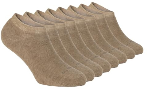CALZITALY PACK 2/4 PARES Calcetines Invisibles Termicos, Calcetines Tobilleros Lana Merino, Pinkies,Calcetines Cortos Invernales, Made in Italy (35-38, 4 Pares - Beige)