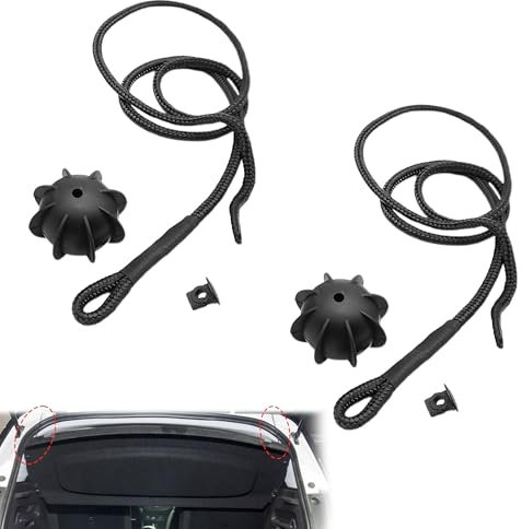 Vierone 2 Pcs Parcel Shelf String Parcel Shelf Cord Universal Trunk Parcel Shelf String/Retaining Strap for Universal Parcel Shelf Cord for Car Accessories Mercedes a Class and Vw Golf