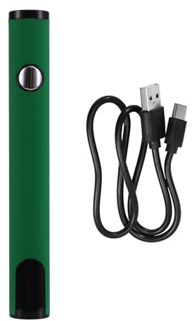 ISKDJBJG 510 Thread Battery Cart Pen Headless Electric Soldering Iron with Adjustable Temperature Mini Soldering Iron Kit Green