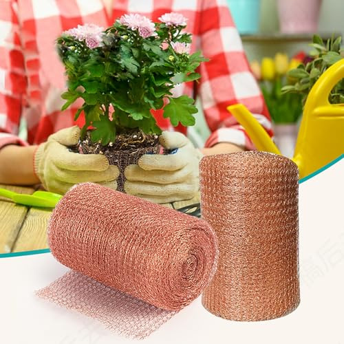YouYuer 2PCS Grillage Anti Rongeur de Haute Qualité,Maille Cuivre,Cuivre Anti Limace Escargot Souris Rat Oiseaux Nematodes Ferramol pour Maison Jardin Lutte Antiparasitaire Rongeur Escargot Oiseaux