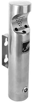 WANGHAI-666 Outdoor Cendriers Pilier à Cendres Mural en Acier Inoxydable Extincteur de fumée Poubelle Fixe Extérieur Intérieur Cendrier extérieur(Petit)