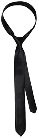 Lerpwige Couleurs solides Cravate Solide Simple Cravates noires Formelles Cravate Selle Cravate Femmes Satté Mince Écharpe Mince Cool Uniforme JK, Noir, taille unique