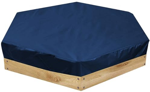 Drawstring Sandbox Cover Outdoor Dustproof Hexagonal Sandpit Waterproof Sandpit Shield Leafproof Protective Outdoor Sand Box Cover For Backyard
