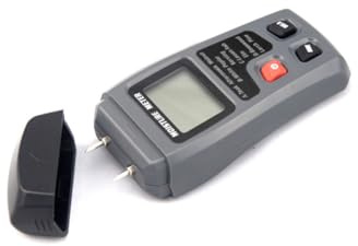Gadpiparty Hygromètre Numérique pour Bois Broche, Affichage Lcd Facile à Lire, Plage D'humidité 0%-99,9%, pour L'industrie Agricole Travail du Bois