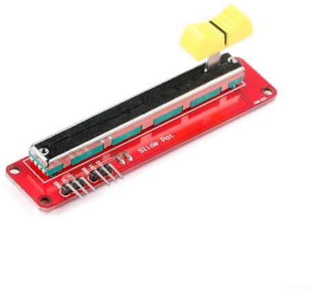6 Stück Dual Channel 10K Slide Potentiometer Modul mit Analogausgang für Arduino und Mikrocontroller, Rot