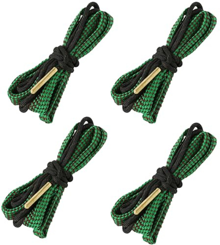 CZMYCBG 4-teiliges Reinigungsset mit Wurstbürsten - Passend für Kaliber .17, .22, .223, .308, .30-06, .357, .45, 9mm - 12 Zoll (30 cm) Laufreiniger(22 Cal.223 Cal+5.56mm)