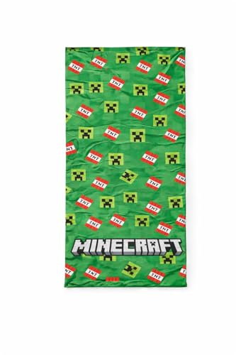 Disney Toalla de Playa Infantil Marvel 70x140 cm – Microfibra de Secado Rápido – Varios Diseños Oficiales Mickey, Minnie, Stitch, Frozen, Avengers y Spider-Man (Minecraft TNT)