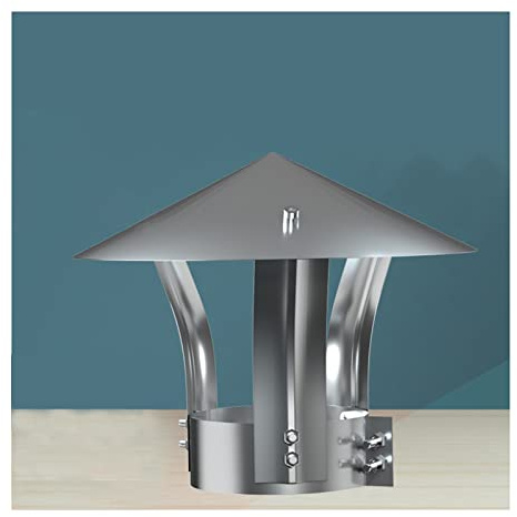 Cappa for camino, cappa for, for con strumento pratico, antipioggia zincata for for in acciaio inossidabile, protettiva for copertura for tubi for cappello in lamiera(D15cm/5.91in)