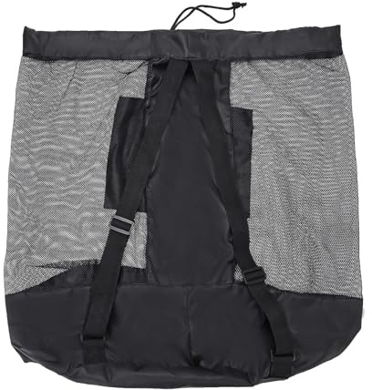 Ysyqkn Soccer Mesh Borsa Organizer per Palloni Maglia Resistente Chiusura con Cordoncino Porta Football Trasporto Facile Adatta per Palestra, 54x58 cm