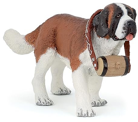 Papo -Dipinta a mano- figurina-cani e gatti-San Bernardo-54009-Collezione -Adatto a bambini e bambine - A partire dai 3 anni di età