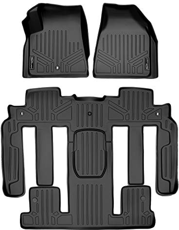 MAXLINER Custom Fit Floor Mats 2 Row Liner Set Compatible with 2008-2017 Buick Enclave