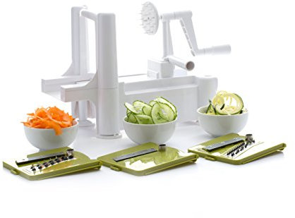 Dexam Spiralizer/Spiral Slicer with 3 Blades, White