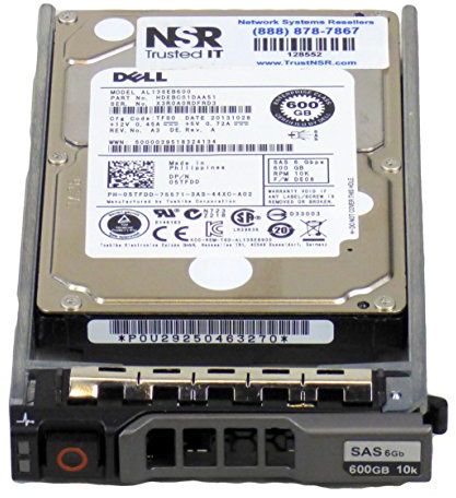 Dell Compatible - 5TFDD 600GB 10K RPM SAS 6G 2.5 Hard Drive with Dell Tray