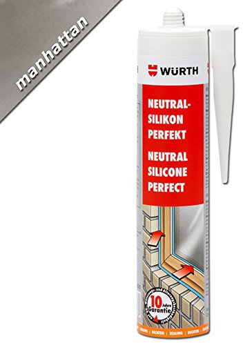 Würth Silikon Manhatten Neutral-Perfekt 310ml Kartusche Fensterverglasung