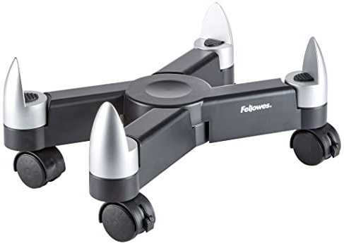 Fellowes 8039001 Office Suites CPU-X-Ständer Turmständer für Systemgehäuse schwarz, silbern, anthrazit/grau