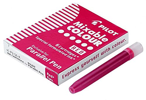 PILOT Tintenpatronen für Füllhalter Parallel Pen, rot VE=6