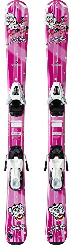 Tecnopro Skidset för barn Skitty Jr. + N TC45 J75 barnskidor, rosa, 110