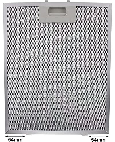 SPARES2GO Filtre à graisse métallique universel pour hotte aspirante (argent, 320 x 260 mm)