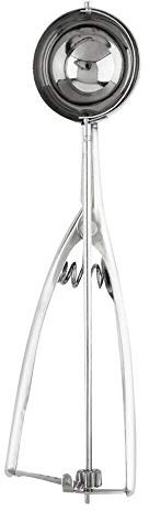 Ice Cream Spoon BE-TOOL 1x 4/5/6cm Ice Cream Spoon Stainless Steel Spring Handle Masher Cookie Scoop for Fruit, Ice Cream, Mashed Food, Baking Spoon Scoopers (6CM)