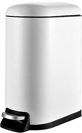 pattumiera Spazzatura Cestino Bidone del pedale Bin BASH, 10 litri / 2,6 galloni in acciaio inox bagno Slim Profilo Profilo Bidone della spazzatura, cestino della spazzatura della cucina con coperchio