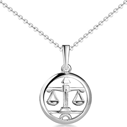 MATERIA by Matthias Wagner Sternzeichen Anhänger Silber 925 Damen Herren Kette rhodiniert