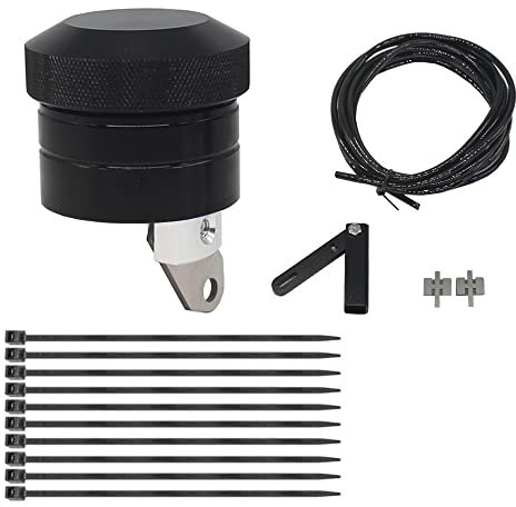 Motorrad Kettenöler,Motorrad Aluminium Kettenöler Kit Schmiersystem für 𝙃𝙤𝙣𝙙𝙖/𝙔𝙖𝙢𝙖𝙝𝙖/𝙎𝙪𝙯𝙪𝙠𝙞/𝙆𝙖𝙬𝙖𝙨𝙖𝙠𝙞/𝙆𝙏𝙈 (schwarz)