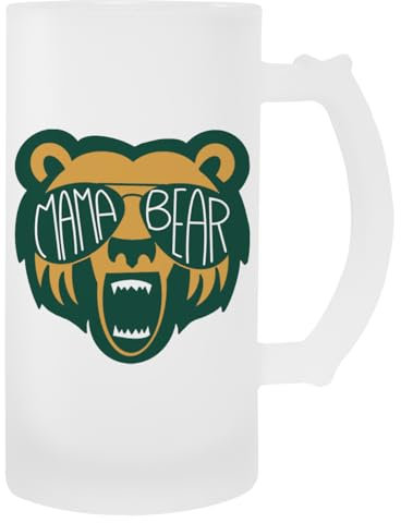 MAGITONE Mama Bear Glas-Bierbecher Mit Henkel