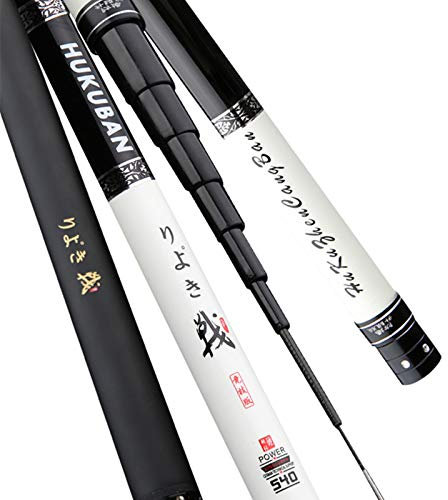 AYKANING Fishing Stipprute,Teleskop Angelrute Extra Lange hohe Kohlenstofffaser-Teleskop-Power-Hand-Angelrute 3,6m / 3,9 m / 4,5m / 5,4 m / 6,3 m / 7,2 m / 8m / 9m10m Süßwasser-Feeder-Rod(9m)