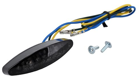 Rück- und Bremslichtkombination LED Schwarz, mit Kennzeichenbeleuchtung