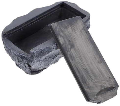 BELLIFFY Stein Schlüsselhalter Outdoor Aufbewahrungsbox Für Draußen Schlüsselversteck Aus Stein Mit Geheimfach Für Garten Und Terrasse