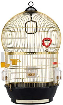 DOLPTBEZM Vogelkäfige Übergroßer Papageienkäfig Edelstahl Deluxe Vogelvilla Außen Einfach Und Stilvoll -End Vogelkäfig VogelträgerM,M