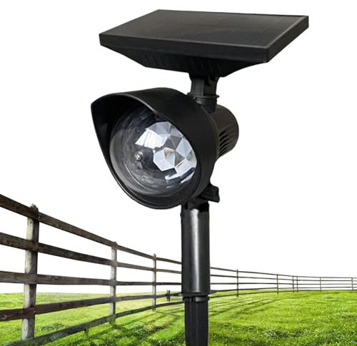 Luci solari per proiettori, proiettore natalizio per esterni, luci da giardino impermeabili, faretto solare a LED, luci solari multicolori, materiale robusto, proiezione avanzata per luci di