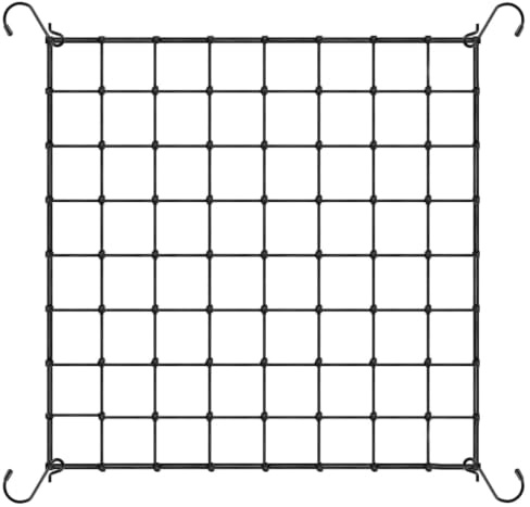 Huangxinyu Scrog Netz 80X80Cm Grow Netz Pflanzennetz | Elastische Ranknetz Für Kletterpflanzen Gartennetze Growzelt Netz Wachsen Garten Netz Mit Haken Für Gemüse Früchte