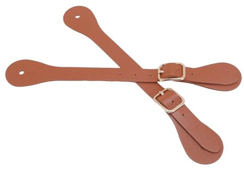 Sporenriemen aus Kunstleder, Lange Haltbarkeit, 22 cm Langer Sporenhalter für den Reitsport (Brown)