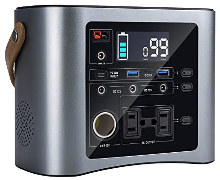 IYUESQ Centrale électrique Portable 333 Wh, générateur Solaire 300 W, Camping-Car, générateur d'énergie de Stockage d'énergie d'urgence en extérieur