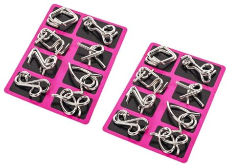 SOPOTUTU 2juegos Juguetes Que Rompen Anillos De Premium Desbloqueable De Anillo Entrelazado De Rompecabezas De Alambre para Inteligencia