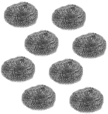 HOLIDYOYO 8stücke Edelstahl Reinigungsbälle Wok Und Topfbürsten Aus Gebürstetem Edelstahl Für Küchenreinigung Und Vielseitigen Einsatz
