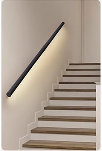 LED Stair Handrail with Luminous Cable for Indoor Outdoor Safety Wall Mounted Railing