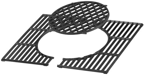 BBQ-Toro Gusseisen Grillrost System 52 x 44 cm | Rost-in-Rost Gussrost Grill, Gusseisen Einsatz Holzkohlegrill | Gusseisenrost, Grill Zubehör, Gitterrost Eckig, Grill Einsatz, Gussgrillrost für BBQ
